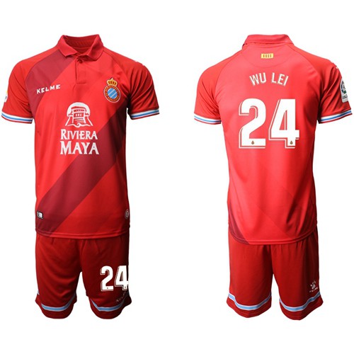 Spanish #24 Wu Lei Away Soccer Club Jersey Spanish #24 Wu Lei Away Soccer Club Jersey