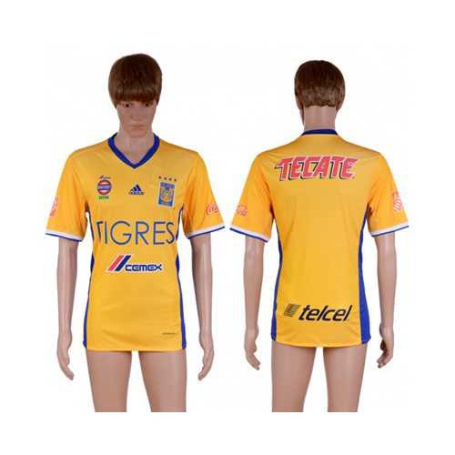 Tigres Blank Home Soccer Club Jersey Tigres Blank Home Soccer Club Jersey
