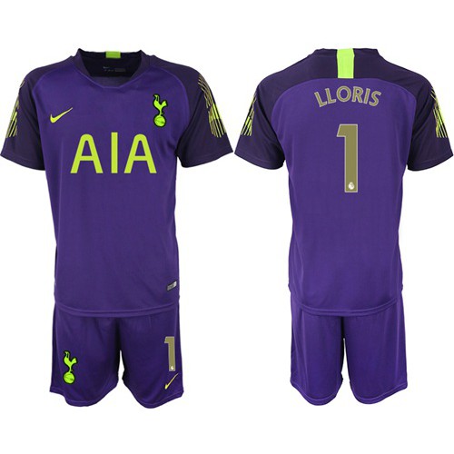 Tottenham Hotspur #1 Lloris Purple Goalkeeper Soccer Club Jersey Tottenham Hotspur #1 Lloris Purple Goalkeeper Soccer Club Jersey