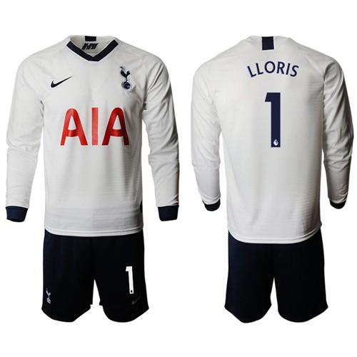 Tottenham Hotspur #1 LLORIS Home Long Sleeves Soccer Club Jersey Tottenham Hotspur #1 LLORIS Home Long Sleeves Soccer Club Jersey