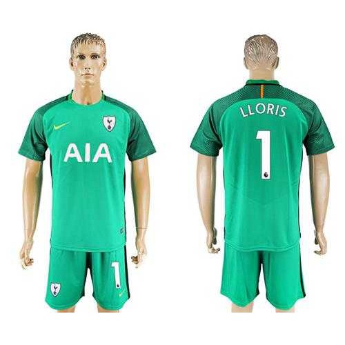 Tottenham Hotspur #1 Lloris Green Goalkeeper Soccer Club Jersey Tottenham Hotspur #1 Lloris Green Goalkeeper Soccer Club Jersey
