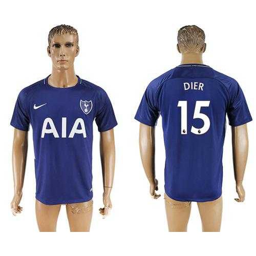 Tottenham Hotspur #15 Dier Away Soccer Club Jersey Tottenham Hotspur #15 Dier Away Soccer Club Jersey
