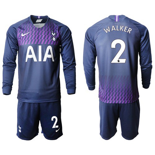 Tottenham Hotspur #2 Walker Away Long Sleeves Soccer Club Jersey Tottenham Hotspur #2 Walker Away Long Sleeves Soccer Club Jersey