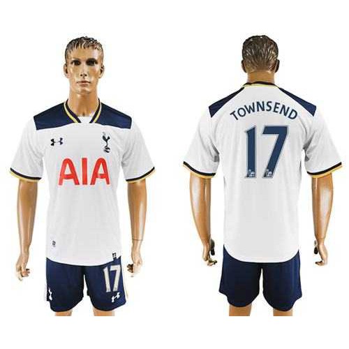 Tottenham Hotspur #17 Townsend White Home Soccer Club Jersey Tottenham Hotspur #17 Townsend White Home Soccer Club Jersey