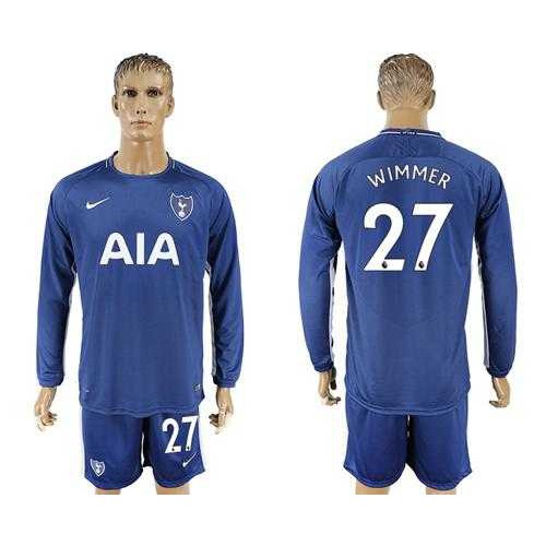 Tottenham Hotspur #27 Wimmer Away Long Sleeves Soccer Club Jersey Tottenham Hotspur #27 Wimmer Away Long Sleeves Soccer Club Jersey