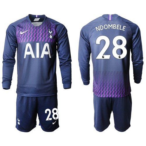 Tottenham Hotspur #28 Ndombele Away Long Sleeves Soccer Club Jersey Tottenham Hotspur #28 Ndombele Away Long Sleeves Soccer Club Jersey