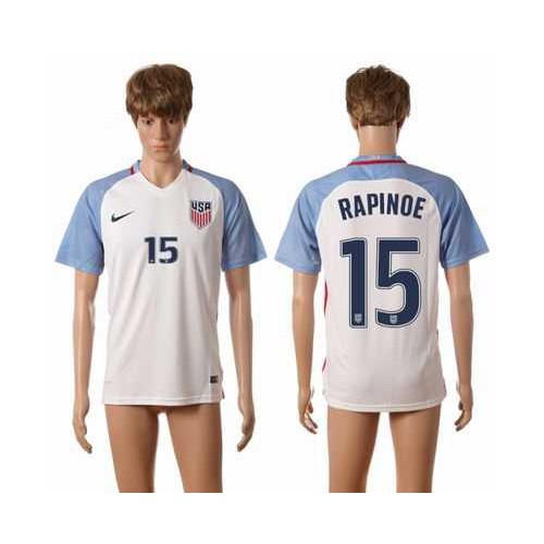 USA #15 Rapinoe Home Soccer Country Jersey USA #15 Rapinoe Home Soccer Country Jersey