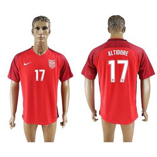 USA #17 Altidore Away Soccer Country Jersey USA #17 Altidore Away Soccer Country Jersey