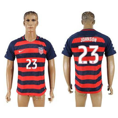 USA #23 Johnson Away Soccer Country Jersey USA #23 Johnson Away Soccer Country Jersey