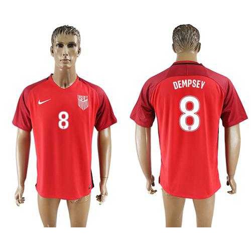 USA #8 Dempsey Away Soccer Country Jersey USA #8 Dempsey Away Soccer Country Jersey