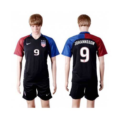 USA #9 Johannsson Away(Three Star) Soccer Country Jersey USA #9 Johannsson Away(Three Star) Soccer Country Jersey