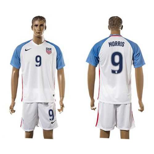 USA #9 Morris Home Soccer Country Jersey USA #9 Morris Home Soccer Country Jersey