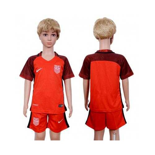 USA Blank Away Kid Soccer Country Jersey USA Blank Away Kid Soccer Country Jersey