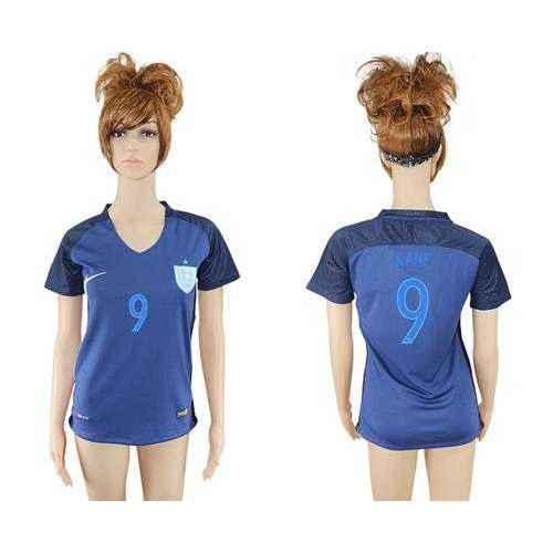 Womens England #9 Kane Away Soccer Country Jersey Womens England #9 Kane Away Soccer Country Jersey