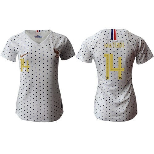 Womens France #14 Matuidi Away Soccer Country Jersey Womens France #14 Matuidi Away Soccer Country Jersey