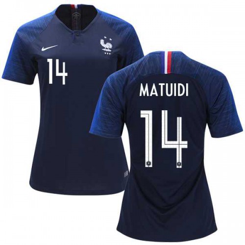 Womens France #14 Matuidi Home Soccer Country Jersey Womens France #14 Matuidi Home Soccer Country Jersey