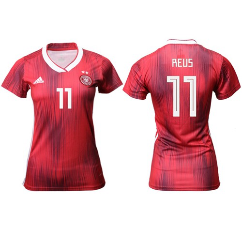 Womens Germany #11 Reus Away Soccer Country Jersey Womens Germany #11 Reus Away Soccer Country Jersey