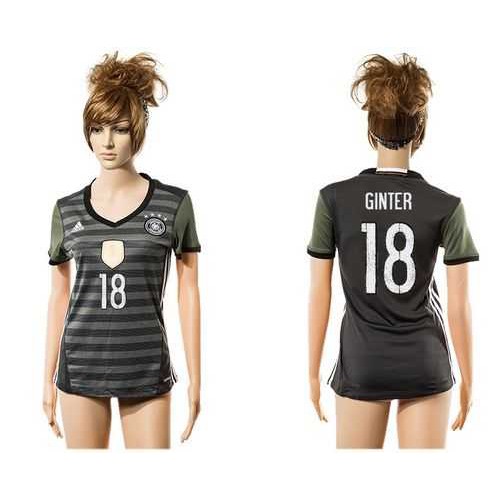 Womens Germany #18 Ginter Away Soccer Country Jersey Womens Germany #18 Ginter Away Soccer Country Jersey