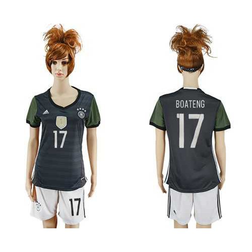 Womens Germany #17 Boateng Away Soccer Country Jersey Womens Germany #17 Boateng Away Soccer Country Jersey