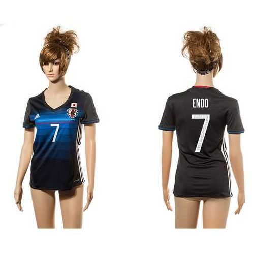 Womens Japan #7 Endo Home Soccer Country Jersey Womens Japan #7 Endo Home Soccer Country Jersey