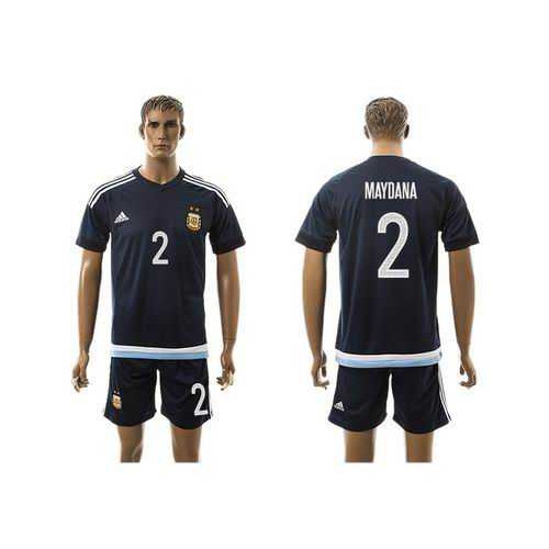 Argentina #2 Maydana Away Soccer Country Jersey Argentina #2 Maydana Away Soccer Country Jersey