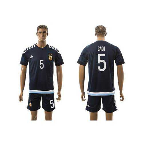 Argentina #5 Gago Away Soccer Country Jersey Argentina #5 Gago Away Soccer Country Jersey