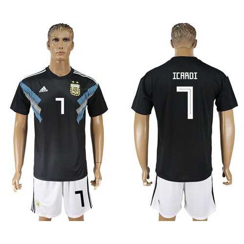 Argentina #7 Icardi Away Soccer Country Jersey Argentina #7 Icardi Away Soccer Country Jersey