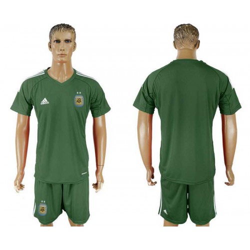 Argentina Army Green Goalkeeper 2018 FIFA World Cup Soccer Jersey Argentina Army Green Goalkeeper 2018 FIFA World Cup Soccer Jersey