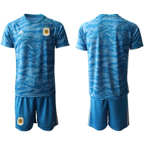 Argentina Blank Blue Goalkeeper Soccer Country Jersey Argentina Blank Blue Goalkeeper Soccer Country Jersey