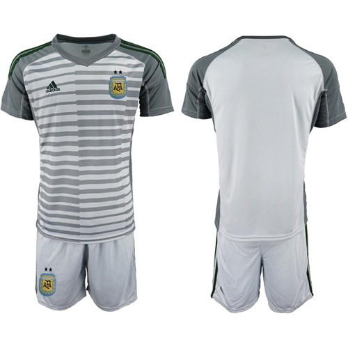 Argentina Blank Grey Goalkeeper Soccer Country Jersey Argentina Blank Grey Goalkeeper Soccer Country Jersey