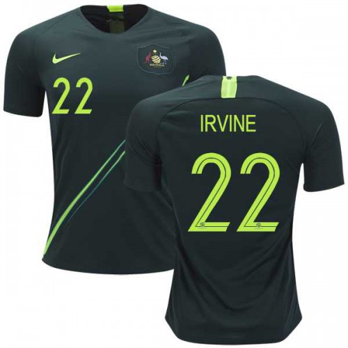 Australia #22 Irvine Away Soccer Country Jersey Australia #22 Irvine Away Soccer Country Jersey