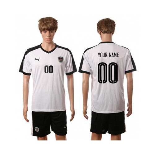 Austria Personalized Away Soccer Country Jersey Austria Personalized Away Soccer Country Jersey