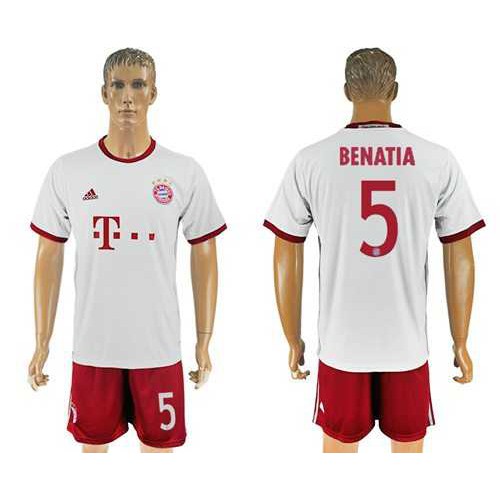 Bayern Munchen #5 Benatia White Soccer Club Jersey Bayern Munchen #5 Benatia White Soccer Club Jersey