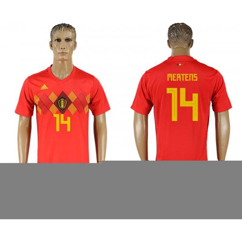 Belgium #14 MERTENS Home 2018 FIFA World Cup Soccer Jersey Belgium #14 MERTENS Home 2018 FIFA World Cup Soccer Jersey