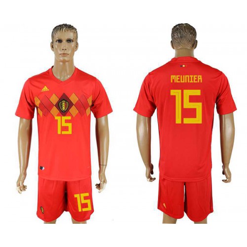 Belgium #15 MEUNIER Home 2018 FIFA World Cup Soccer Jersey Belgium #15 MEUNIER Home 2018 FIFA World Cup Soccer Jersey