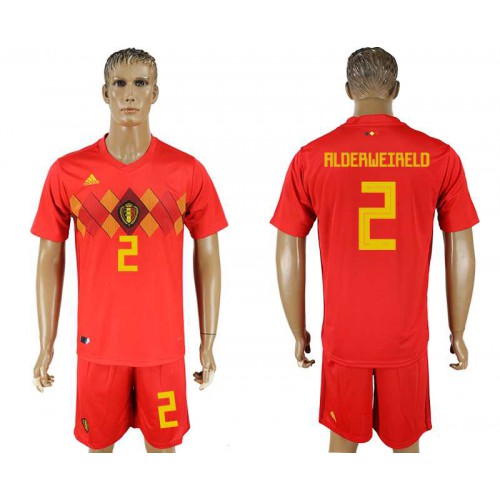 Belgium #2 ALDERWEIRELD Home 2018 FIFA World Cup Soccer Jersey Belgium #2 ALDERWEIRELD Home 2018 FIFA World Cup Soccer Jersey
