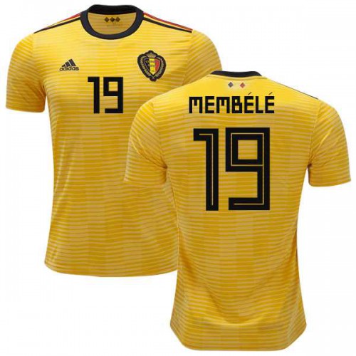 Belgium #19 Membele Away Kid Soccer Country Jersey Belgium #19 Membele Away Kid Soccer Country Jersey