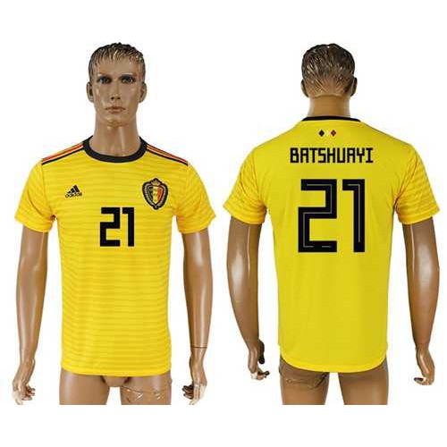 Belgium #21 Batshuayi Away Soccer Country Jersey Belgium #21 Batshuayi Away Soccer Country Jersey