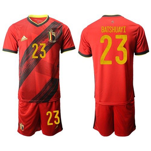 Belgium #23 Batshuayi Red Home Soccer Country Jersey Belgium #23 Batshuayi Red Home Soccer Country Jersey