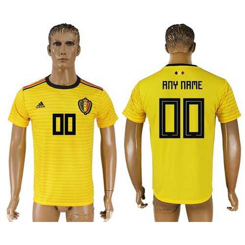 Belgium Personalized Away Soccer Country Jersey Belgium Personalized Away Soccer Country Jersey