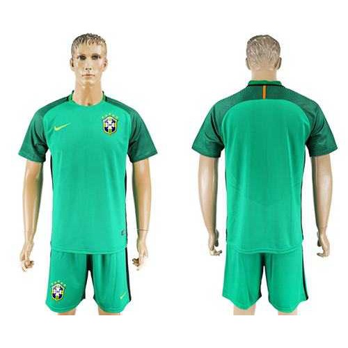 Brazil Blank Green Goalkeeper Soccer Country Jersey Brazil Blank Green Goalkeeper Soccer Country Jersey