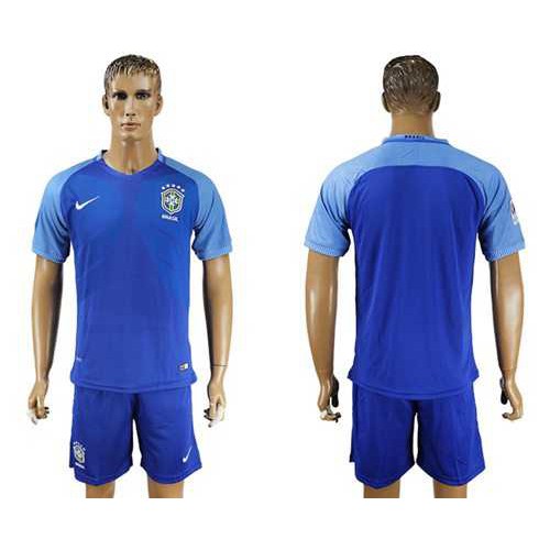 Brazil Blank Blue Soccer Country Jersey Brazil Blank Blue Soccer Country Jersey