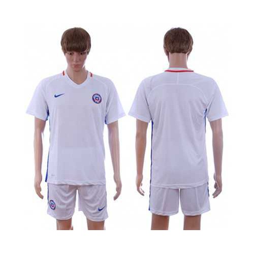 Chile Blank Away Soccer Country Jersey Chile Blank Away Soccer Country Jersey