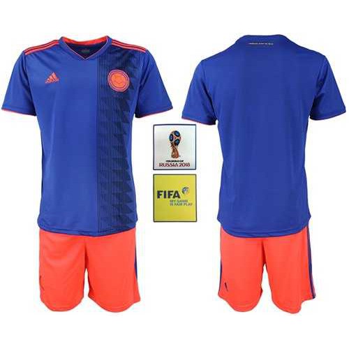 Colombia Blank Away Soccer Country Jersey Colombia Blank Away Soccer Country Jersey