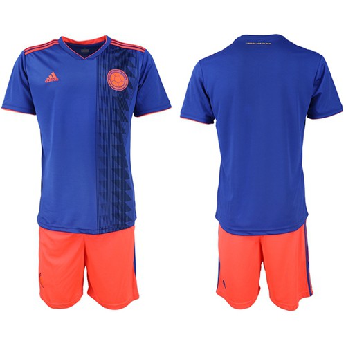 Colombia Blank Away Soccer Country Jersey Colombia Blank Away Soccer Country Jersey