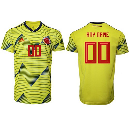 Colombia Personalized Home Soccer Country Jersey Colombia Personalized Home Soccer Country Jersey