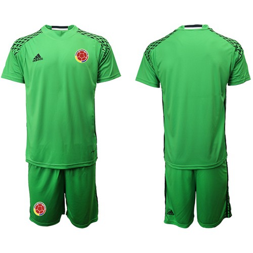 Colombia Blank Green Goalkeeper Soccer Country Jersey Colombia Blank Green Goalkeeper Soccer Country Jersey