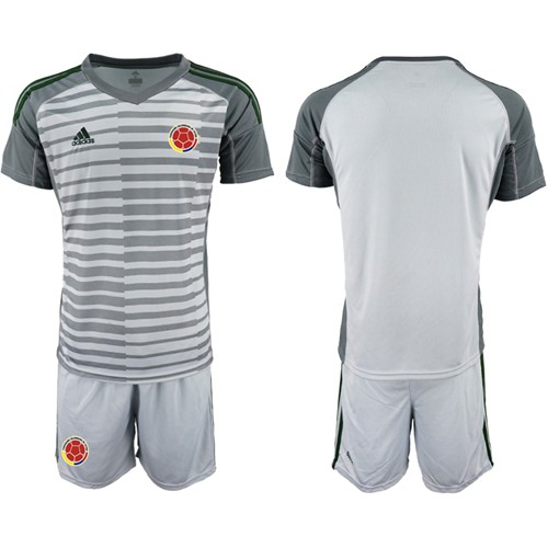 Colombia Blank Grey Goalkeeper Soccer Country Jersey Colombia Blank Grey Goalkeeper Soccer Country Jersey