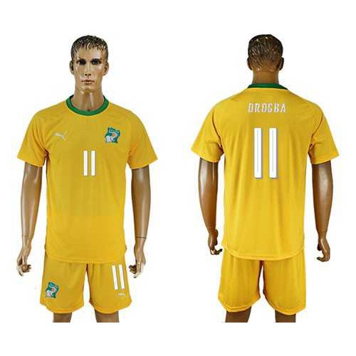 Cote dlvoire #11 Drogba Home Soccer Country Jersey Cote dlvoire #11 Drogba Home Soccer Country Jersey