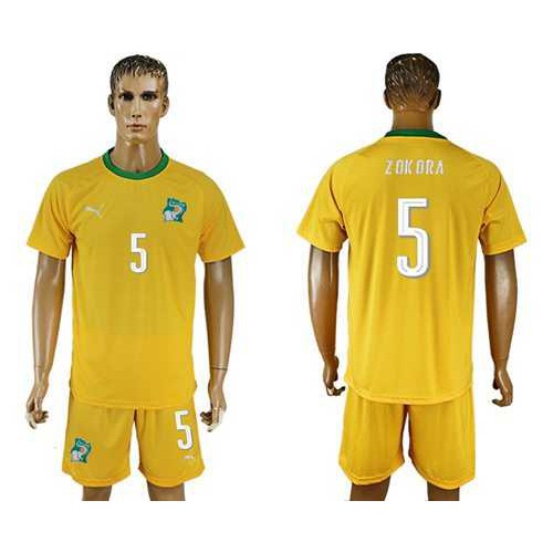 Cote dlvoire #5 Zokora Home Soccer Country Jersey Cote dlvoire #5 Zokora Home Soccer Country Jersey